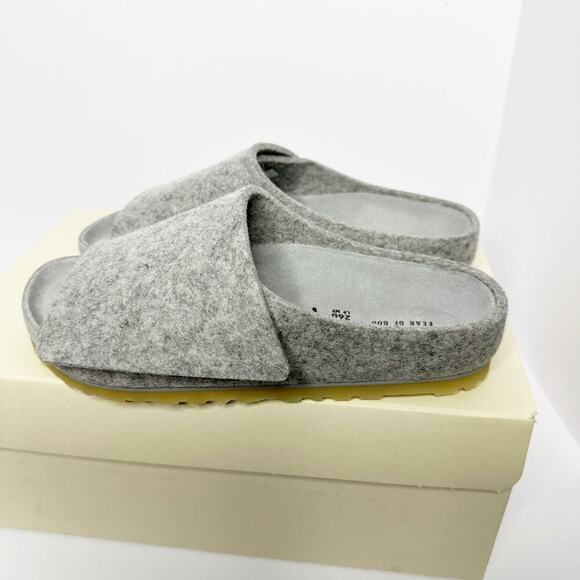 Birkenstock‎ x Fear of God Size 40 Loz Feliz 100% Wool Gray Felt - Picture 3 of 11